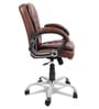 Agita Medium Back Office Executive Chair In Dark Brown Colour