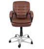 Agita Medium Back Office Executive Chair In Dark Brown Colour