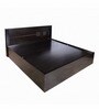 Aglaea Queen Size Bed in Wenge Finish with Box Storage