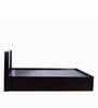 Aglaea Queen Size Bed in Wenge Finish with Box Storage