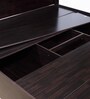 Aglaea Queen Size Bed in Wenge Finish with Box Storage
