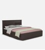 Aglaea Queen Size Bed in Wenge Finish with Box Storage