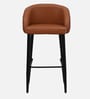 Agnetha Metal Bar Chair In Brown Colour