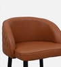 Agnetha Metal Bar Chair In Brown Colour