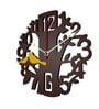 Agust n Engineered Wood Brown Wall Clock