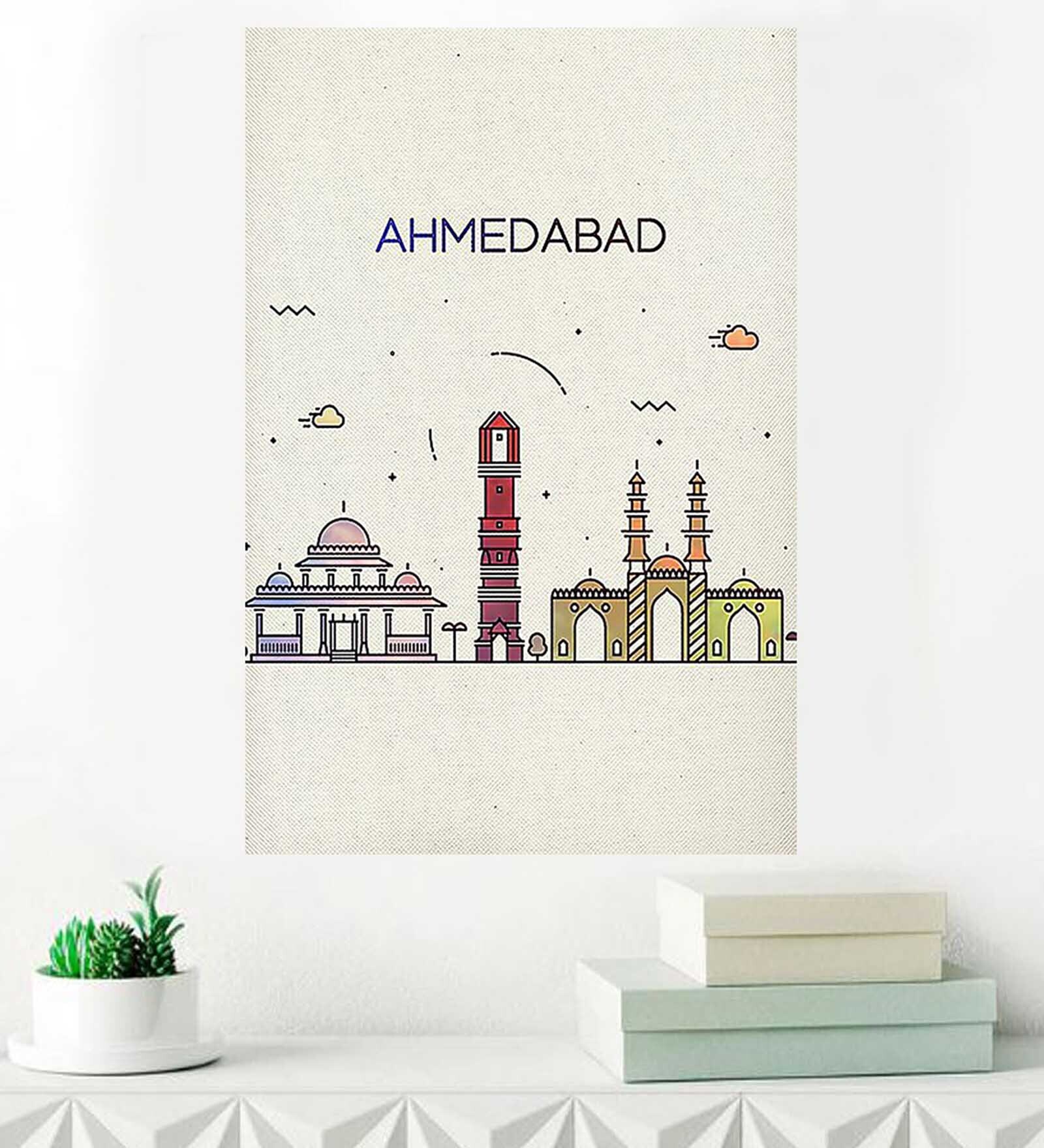 Buy Ahmedabad Canvas Unframed Art Print in 12inches x 18 inches by Gallery99 at 41 OFF by