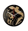 Ahmed Engineered Wood Black Wall Clock