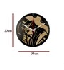 Ahmed Engineered Wood Black Wall Clock
