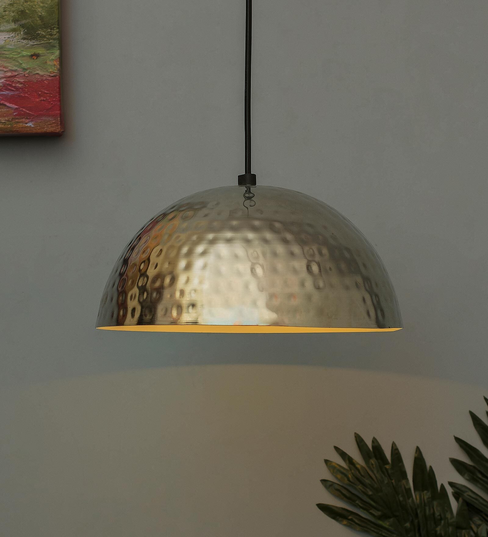 Ainaro Nickel Nickel Metal Hanging Light