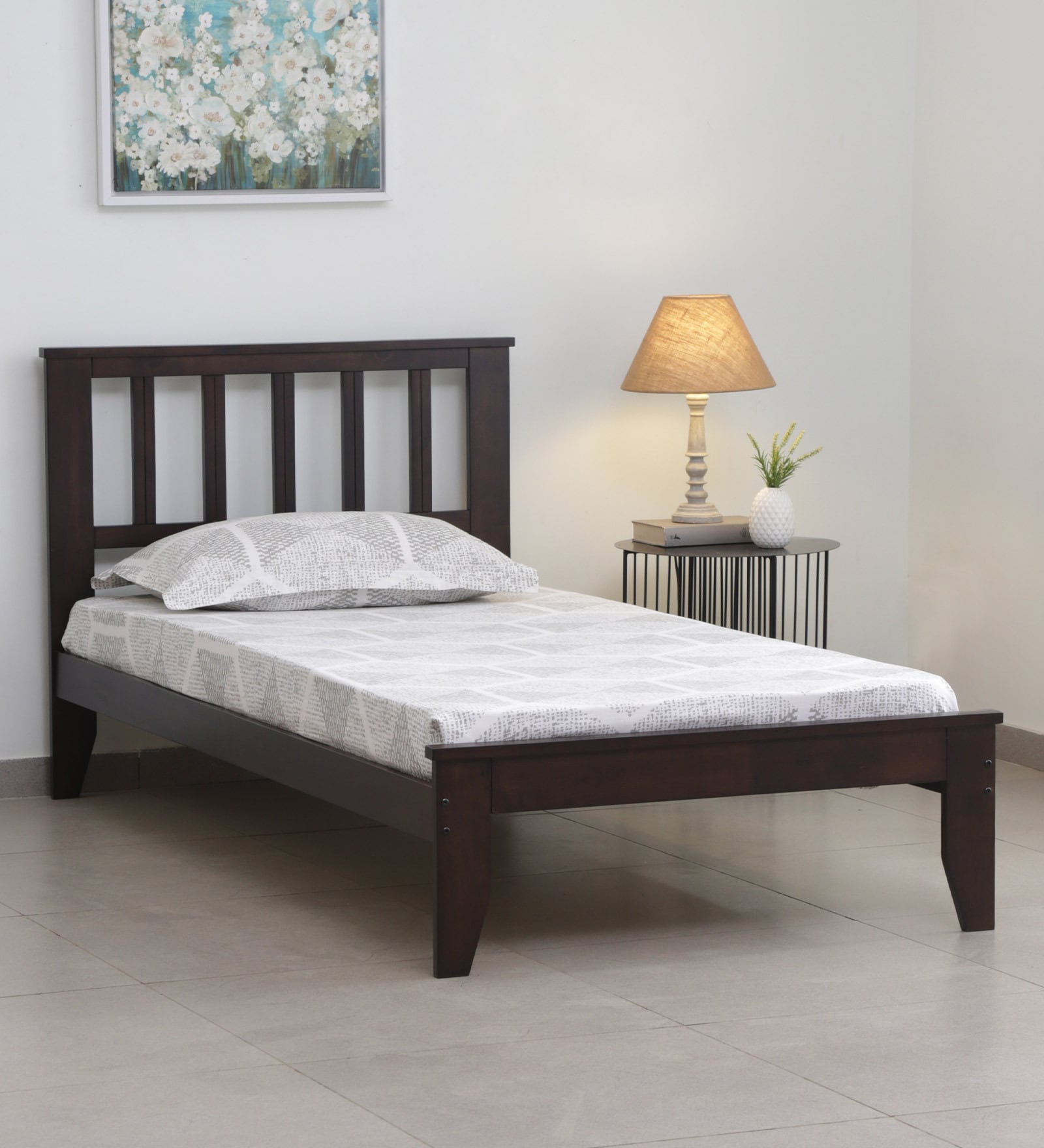 Buy Aiya Solid Wood Single Bed in Warm Chestnut Finish at 38% OFF by ...