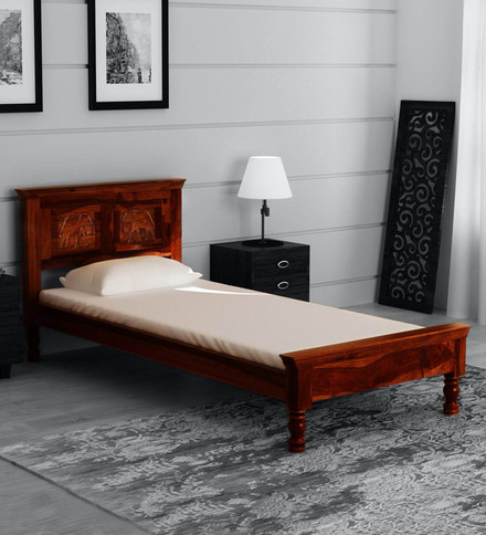 pepperfry wooden cot