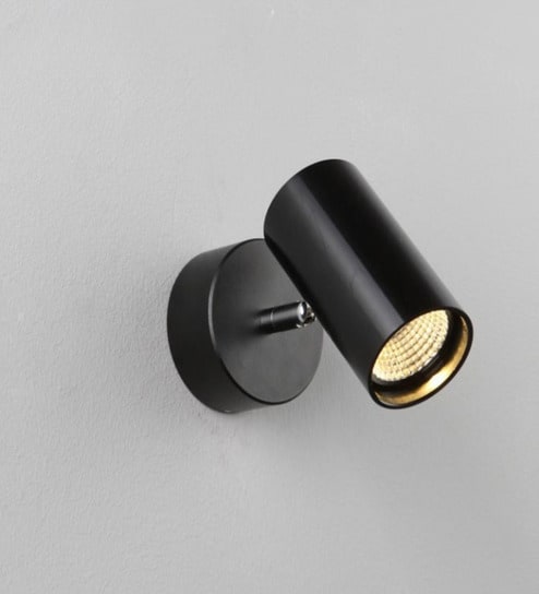 Aiden 10W Bedside & Highlighter Spot Light Black Body Warm White + Natural White LED Modern Wall Light for Home