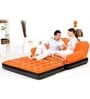 Air Bed Mattress Orange Velvet Sofa- Inflatable Bestway 5 In 1