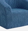 Aiden Puffy Organic Kids Lounge Chair In Navy Blue Colour
