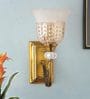 Aigla Brass/Gold Glass & Mild Steel Wall Light