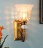 Aigla Brass/Gold Glass & Mild Steel Wall Light