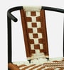 Aiken Metal Chair in Black Colour With White and Brown Cotton Rope