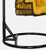 Aiken Wicker Swing in Black & Yellow Colour