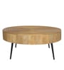 Ainianos Mango Wood Coffee Table Set In Natural Finish