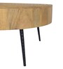 Ainianos Mango Wood Coffee Table Set In Natural Finish