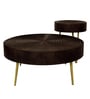 Ainianos Mango Wood Coffee Table Set In Walnut Finish