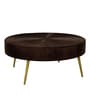Ainianos Mango Wood Coffee Table Set In Walnut Finish