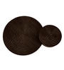 Ainianos Mango Wood Coffee Table Set In Walnut Finish