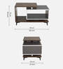 Ainsley Coffee Table In Brown & White Finish