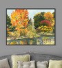 Air Garden Multicolor Canvas Framed Landscape Art Print