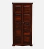 Airavana Sheesham Wood 2 Door Wardrobe In Scratch Resistant Honey Oak Finish
