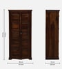 Airavana Sheesham Wood 2 Door Wardrobe In Scratch Resistant Provincial Teak Finish