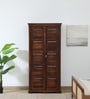 Airavana Sheesham Wood 2 Door Wardrobe In Scratch Resistant Provincial Teak Finish