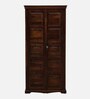 Airavana Sheesham Wood 2 Door Wardrobe In Scratch Resistant Provincial Teak Finish