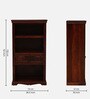 Airavana Sheesham Wood Bookshelf in Scratch Resistant Honey Oak Finish Airavana Sheesham Wood Bookshelf in Scratch Resistant Honey Oak Finish