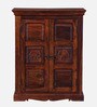 Airavana Sheesham Wood Cabinet in Scratch Resistant Honey Oak Finish Airavana Sheesham Wood Cabinet in Scratch Resistant Honey Oak Finish