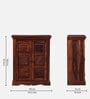 Airavana Sheesham Wood Cabinet in Scratch Resistant Honey Oak Finish