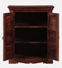 Airavana Sheesham Wood Cabinet in Scratch Resistant Honey Oak Finish