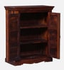 Airavana Sheesham Wood Cabinet in Scratch Resistant Honey Oak Finish