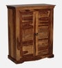Airavana Sheesham Wood Cabinet in Scratch Resistant Provincial Teak Finish