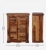 Airavana Sheesham Wood Cabinet in Scratch Resistant Provincial Teak Finish