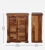 Airavana Sheesham Wood Cabinet in Scratch Resistant Provincial Teak Finish