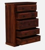 Airavana Sheesham Wood Chest Of Drawers in Scratch Resistant Honey Oak Finish