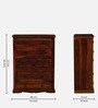 Airavana Sheesham Wood Chest Of Drawers in Scratch Resistant Honey Oak Finish Airavana Sheesham Wood Chest Of Drawers in Scratch Resistant Honey Oak Finish