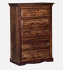 Airavana Sheesham Wood Chest Of Drawers in Scratch Resistant Provincial Teak Finish Airavana Sheesham Wood Chest Of Drawers in Scratch Resistant Provincial Teak Finish