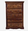 Airavana Sheesham Wood Chest Of Drawers in Scratch Resistant Provincial Teak Finish