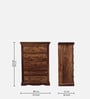 Airavana Sheesham Wood Chest Of Drawers in Scratch Resistant Provincial Teak Finish