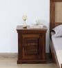 Airavana Sheesham Wood LHS Bedside Table in Scratch Resistant Provincial Teak