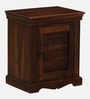 Airavana Sheesham Wood LHS Bedside Table in Scratch Resistant Provincial Teak
