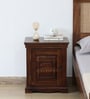 Airavana Sheesham Wood RHS Bedside Table in Scratch Resistant Provincial Teak