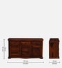 Airavana Sheesham Wood Sideboard in Scratch Resistant Honey Oak Finish